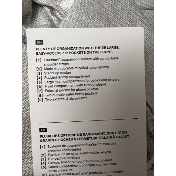 The North Face Surge Backpack Flexvent Mid Gray Capacity 31 L New w/tag $139 - Picture 6 of 6